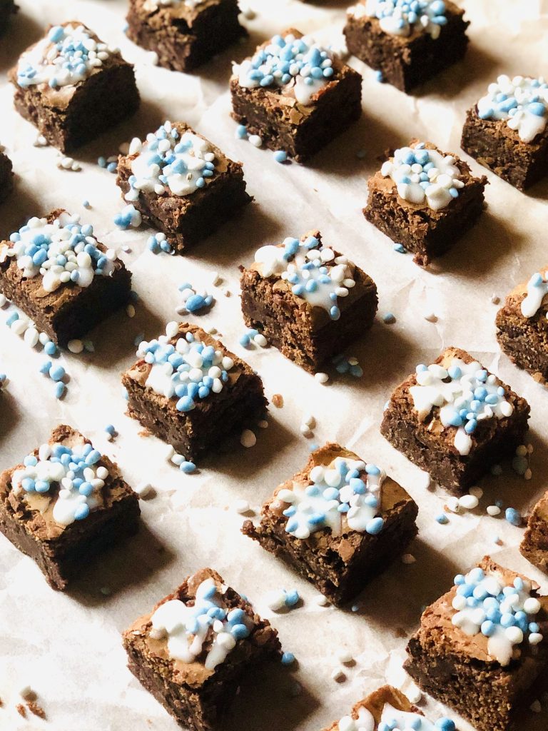 Origineel kraamcadeau blauwe muisjes